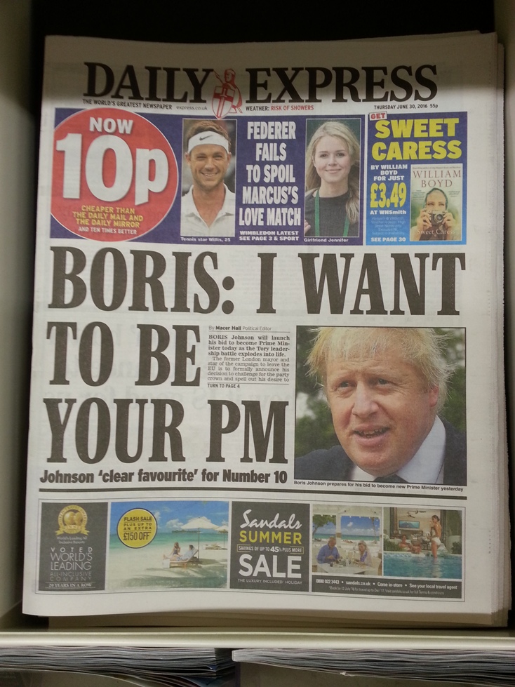 Michael Peverett Today's Daily Express