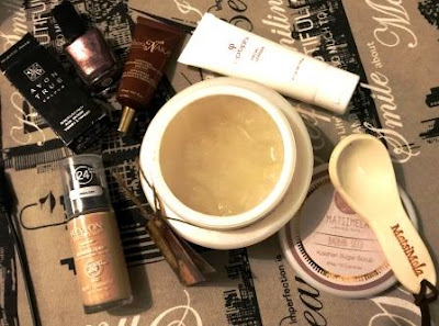 Products that I love for winter now Revlon Colorstay Foundation, TheraNaka Eye Gel, Optiphi Facial Cleanser, Avon Nail Enamel Majestic Mauve and Matsimela Home Spa Baobab Seed Kalahari Sugar Scrub