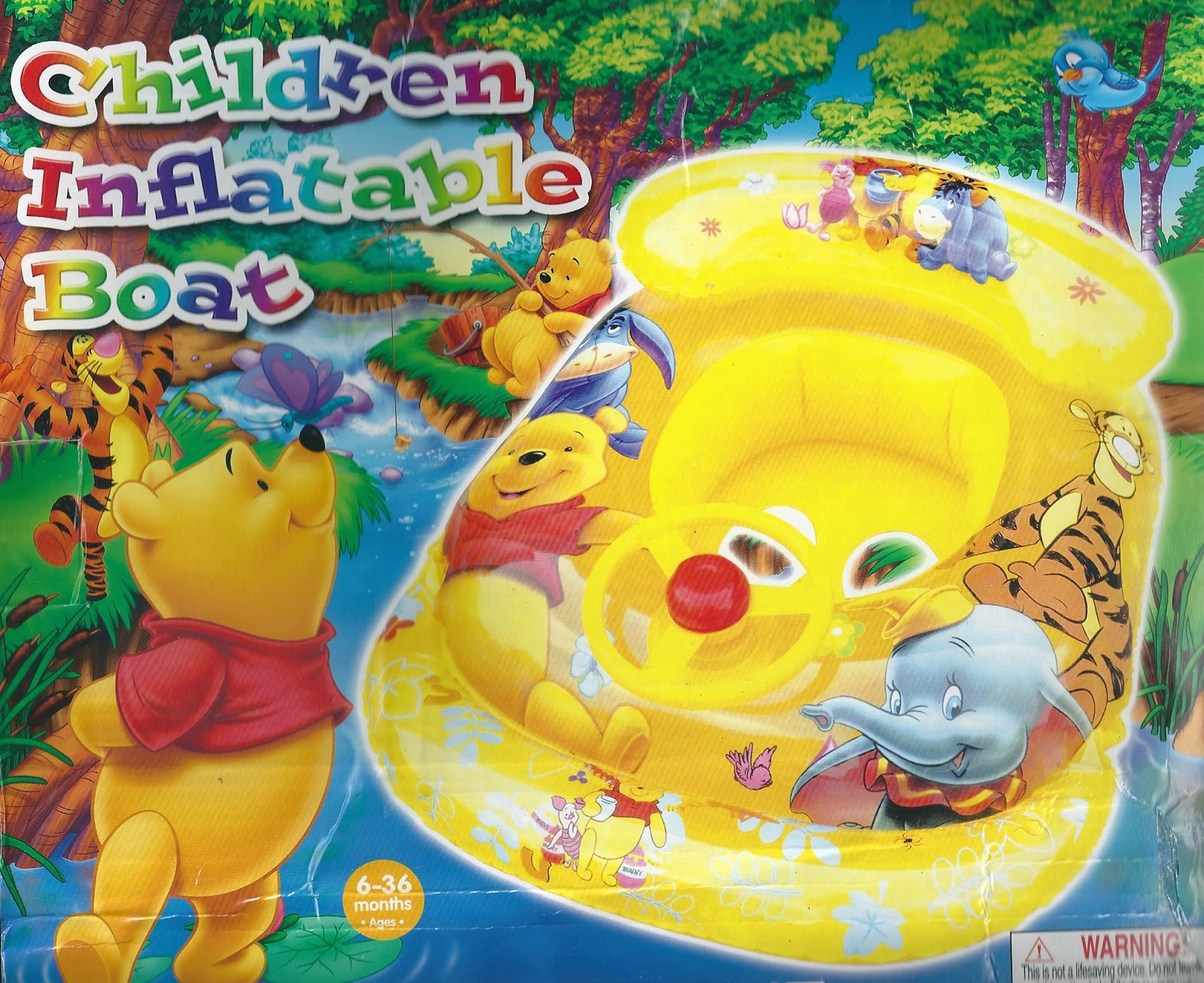Disney Winnie The Pooh Children Inflatable Boat With
