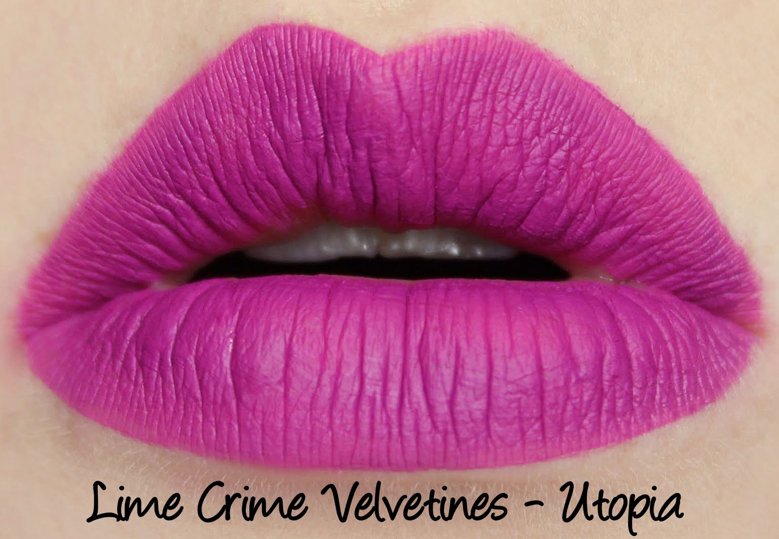 Lime Crime Velvetine - Utopia Swatches & Review