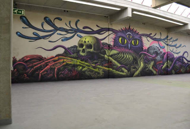 Street Art Collaboration By Jeff Soto And Maxx242 For Goodbye Monopol 2 In Luxembourg City. 2