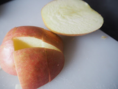 apple on a board