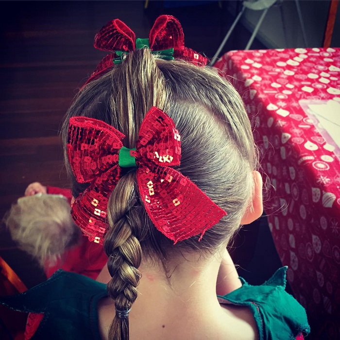 Navidenos ninas Miércoles-Morti-Con Sarcasmo: Peinado de navidad para Niñas