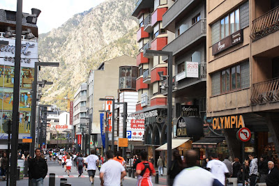 Shopping street of Andorra La Vella