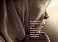 Maksud diam bagi seorang wanita Maksud wanita jika diam, tanda perempuan diam