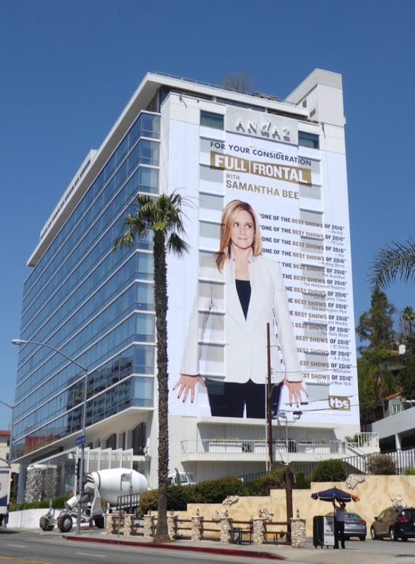 Giant Full Frontal with Samantha Bee 2017 Emmy FYC billboard Sunset Strip Full Frontal Samantha Bee 2017 Emmy FYC billboard