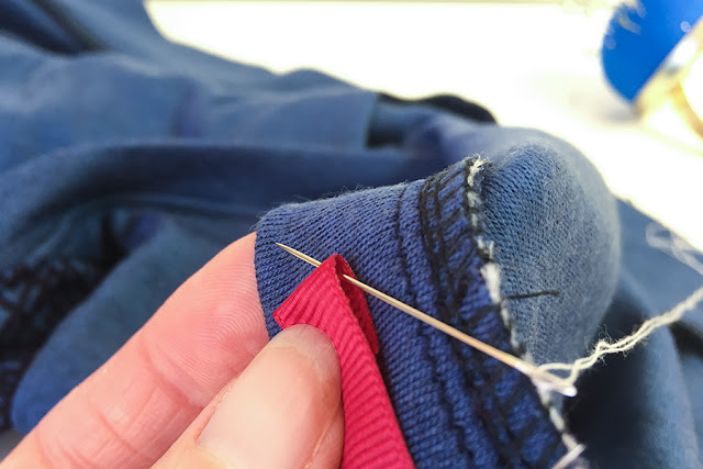 The Juniper Cardigan Sew Along - Attaching Grosgrain Ribbon: Why, When ...
