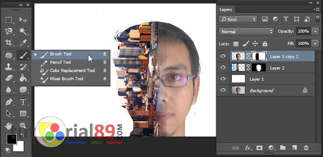 Cara membuat efek foto double exposure di photoshop Cara membuat efek foto double exposure di photoshop