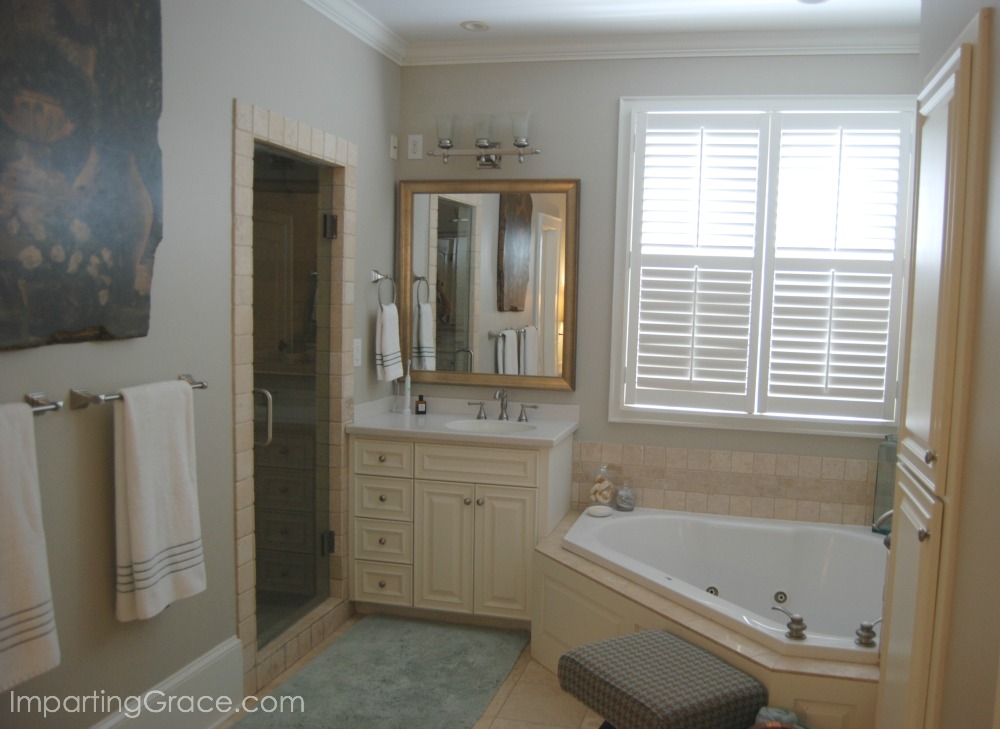 Imparting Grace Master bathroom update