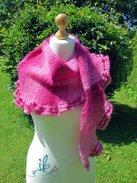 Strickanleitung Rosy Shawl