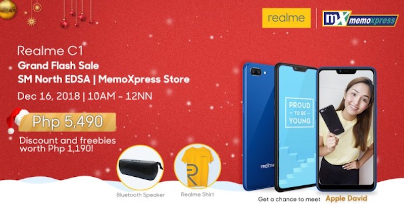 Realme is now an official partner or MemoXpress; announces flash sale for December 16!