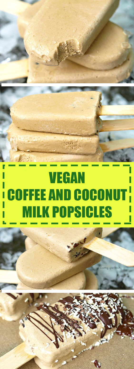 Vegan Coffee and Coconut Milk Popsicles Vegan Coffee and Coconut Milk Popsicles