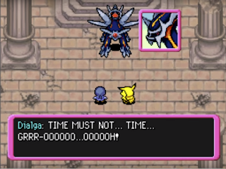 Primal Dialga screaming Pokémon Mystery Dungeon Explorers of Time