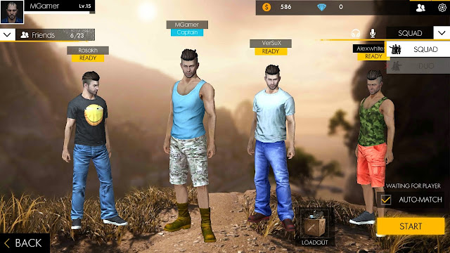 Bermain secara Tim atau Squad Bermain secara Tim atau Squad