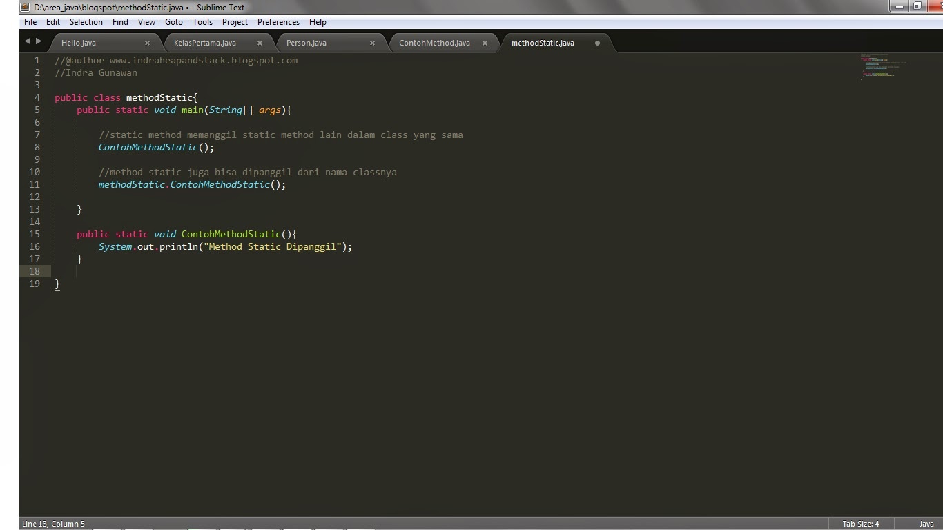 Pengertian Method dan Cara Pembuatannya serta Method Overloading ~ Java ...