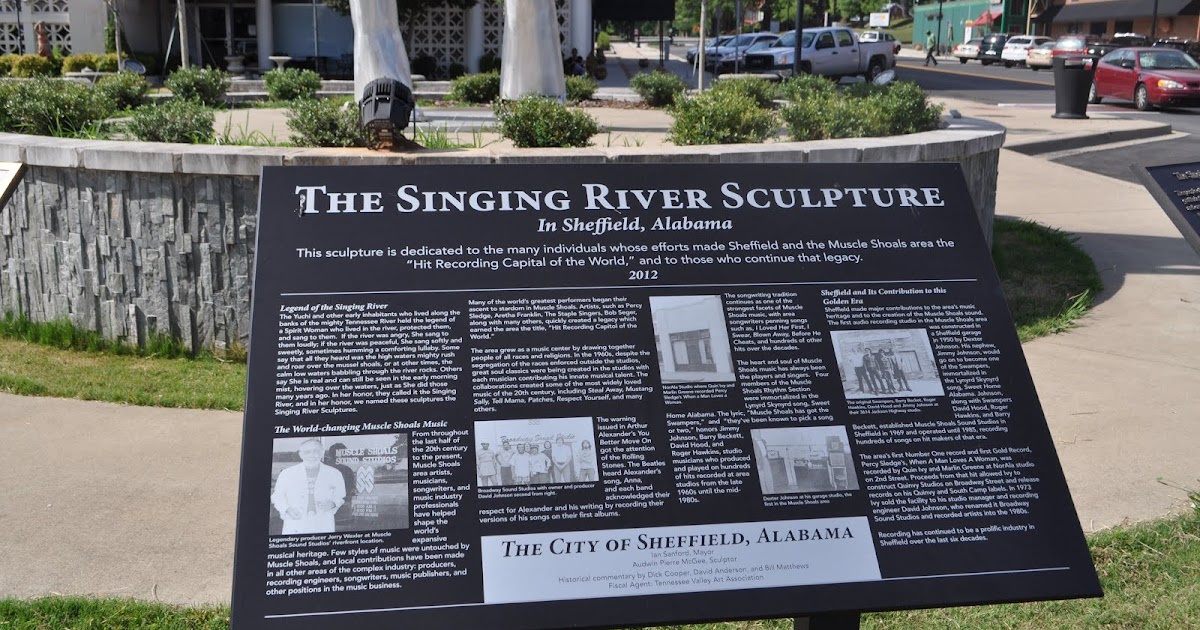 Free Bird S Adventures The Singing River Sculpture In Sheffield Alabama