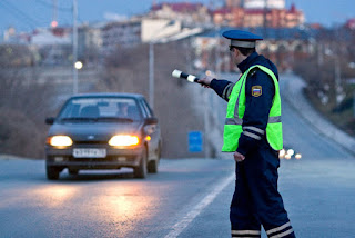 Automobilistes en Russie