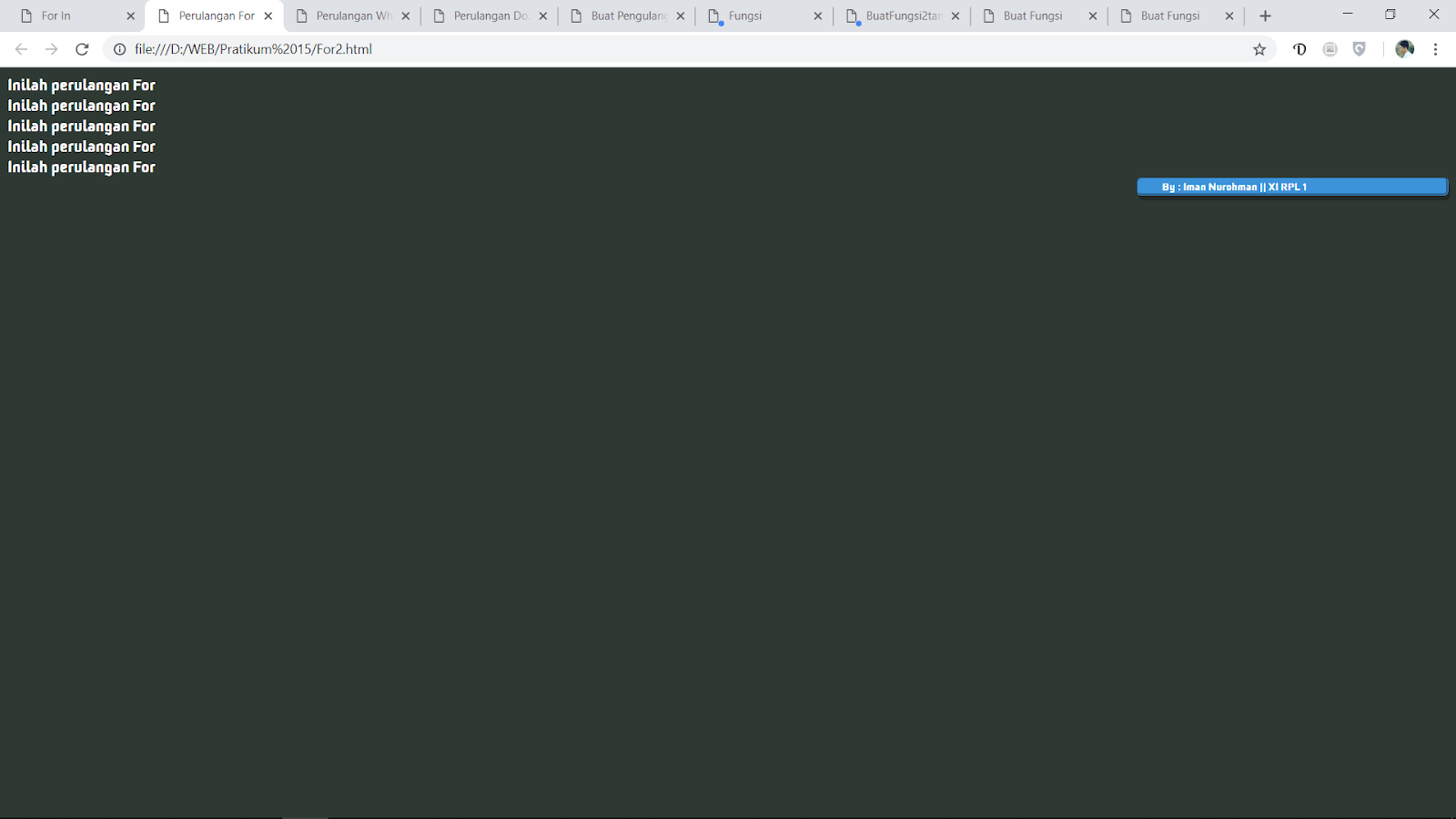 Pengulangan Pada JavaScript - Serba Serbi Programming