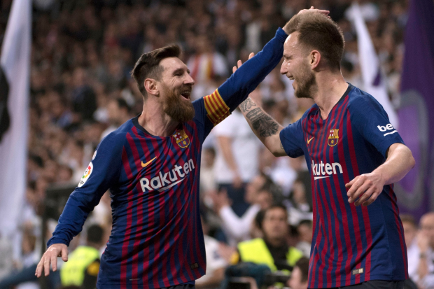Lionel Messi, Ivan Rakitic Barcelona stars Lionel Messi and Ivan Rakitic