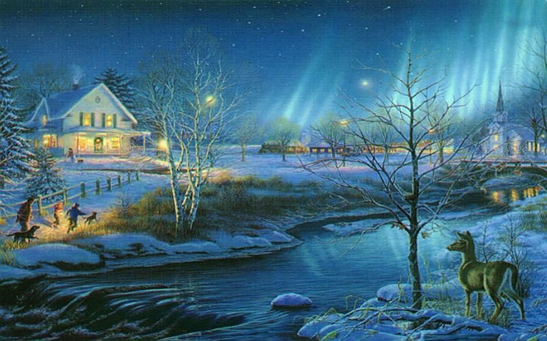 night christmas scene pictures christmas scene pictures