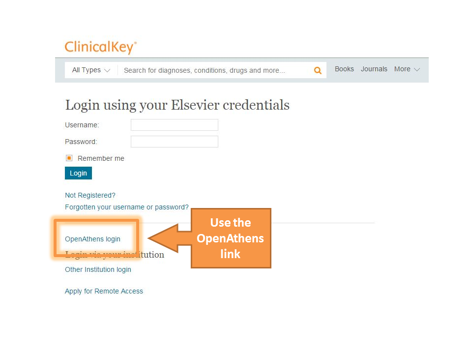 Clinical Key Accessing eBooks