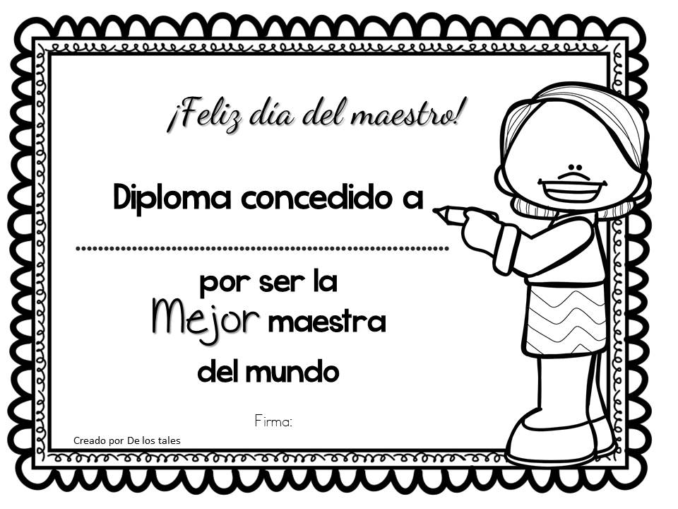 Día del maestro De los tales