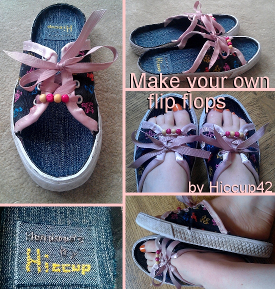 Sprinkles & Glitter: Make Your Own Flip Flops - myDIY