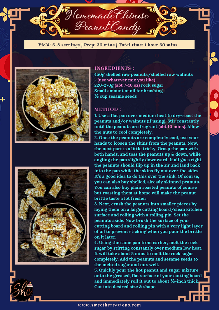SHC’s Top 10 Chinese New Year Homemade Dessert Recipes HOMEMADE CHINESE PEANUT CANDY RECIPE