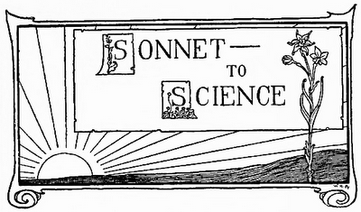 Edgar Allan Poe Sonnet to Science