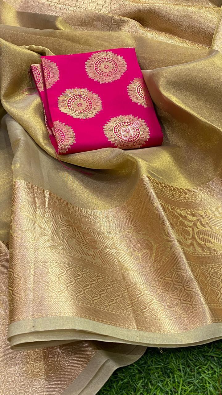 Glass tissue sarees