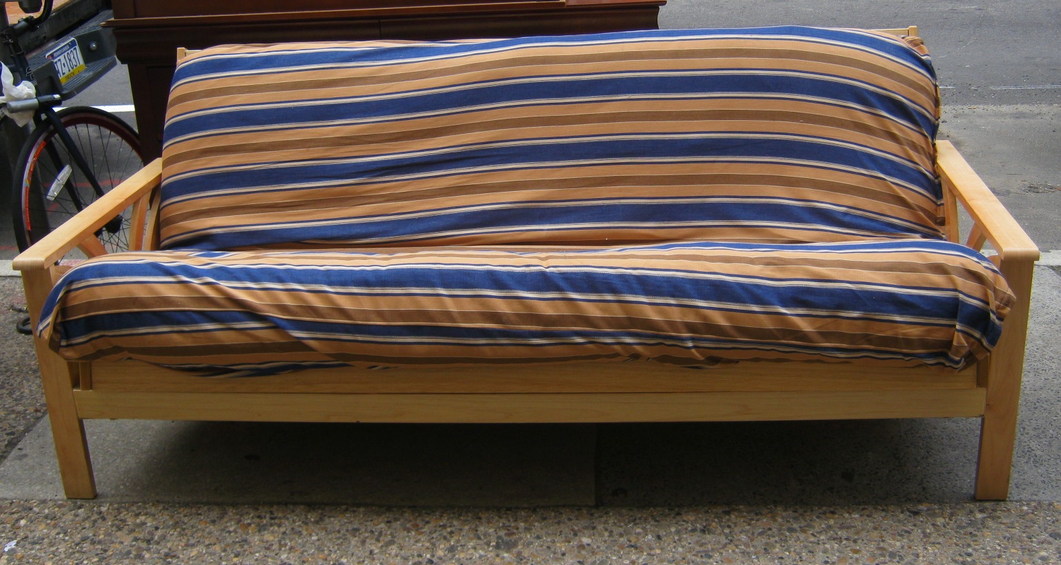 Uhuru Furniture & Collectibles Wood Frame Futon SOLD