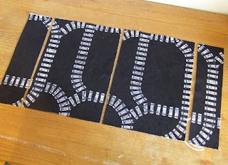 Stiffen fabric and cut Stiffen fabric and cut
