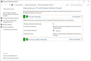 Windows Defender Firewall Metedeh