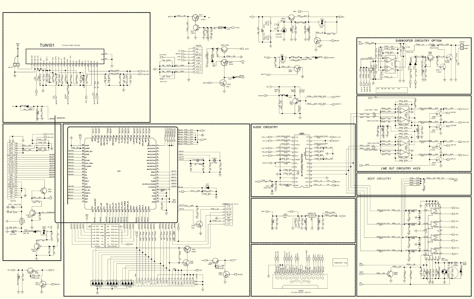 Electro help: Buster HBD 7250MP - car audio - circuit diagram