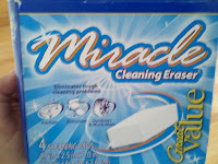Use Mr. Clean Magic Erasers to clean crayon bin