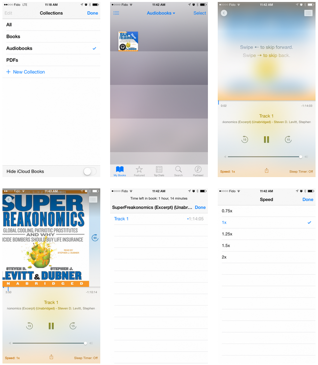 Apple iOS 8.4 Audiobooks App Features