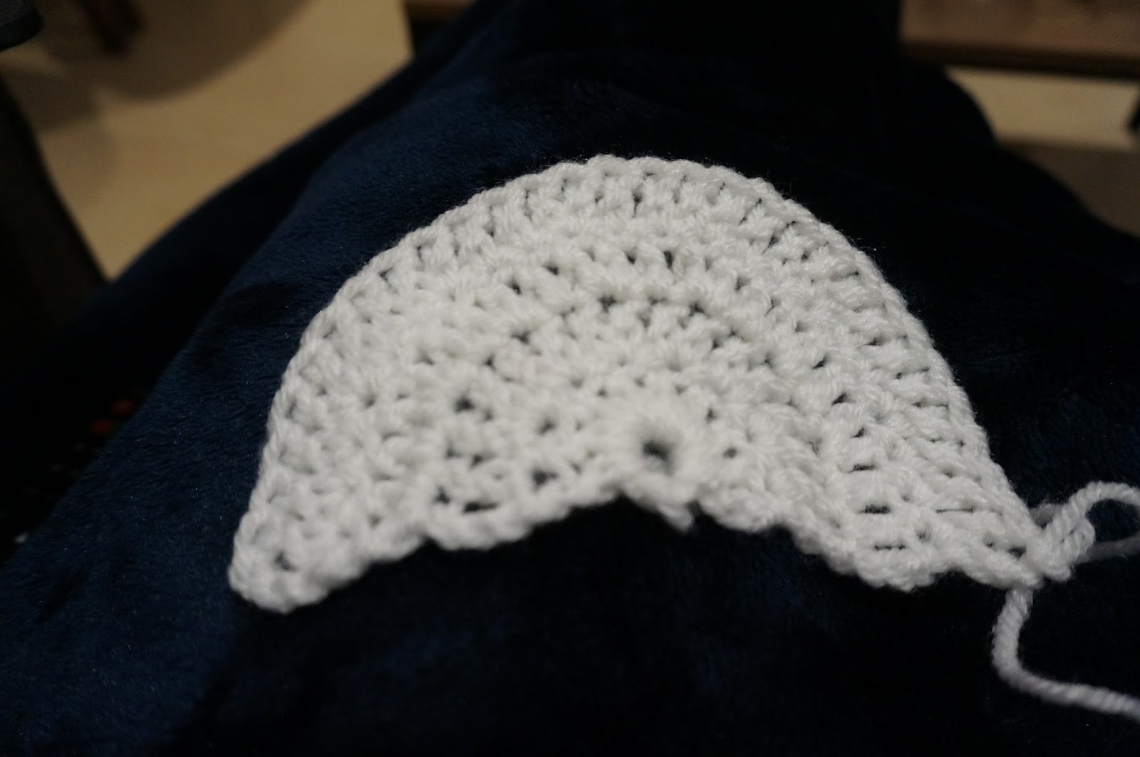 How to crochet half circle, written pattern