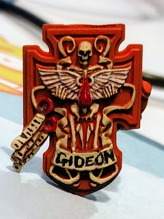 Some good progress but a little more to do. Sergeant Gideon\'s shield