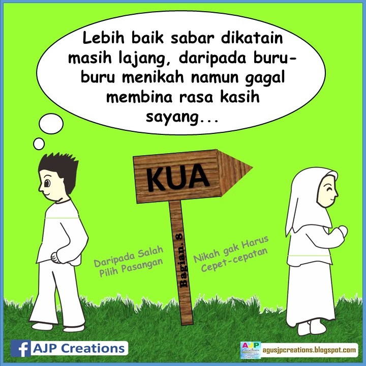 Kata-Kata Bijak Nikah Gak Harus Cepet-Cepetan | AJP Creations