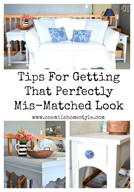Tips for Getting that Perfectly Mis-Matched Look in Your Home - One Mile Home Style