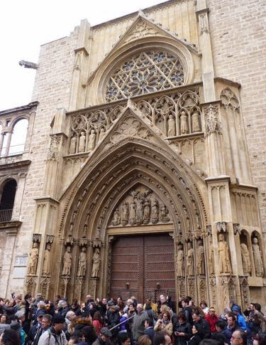 Catedral de Valencia, puerta de los Apóstoles.