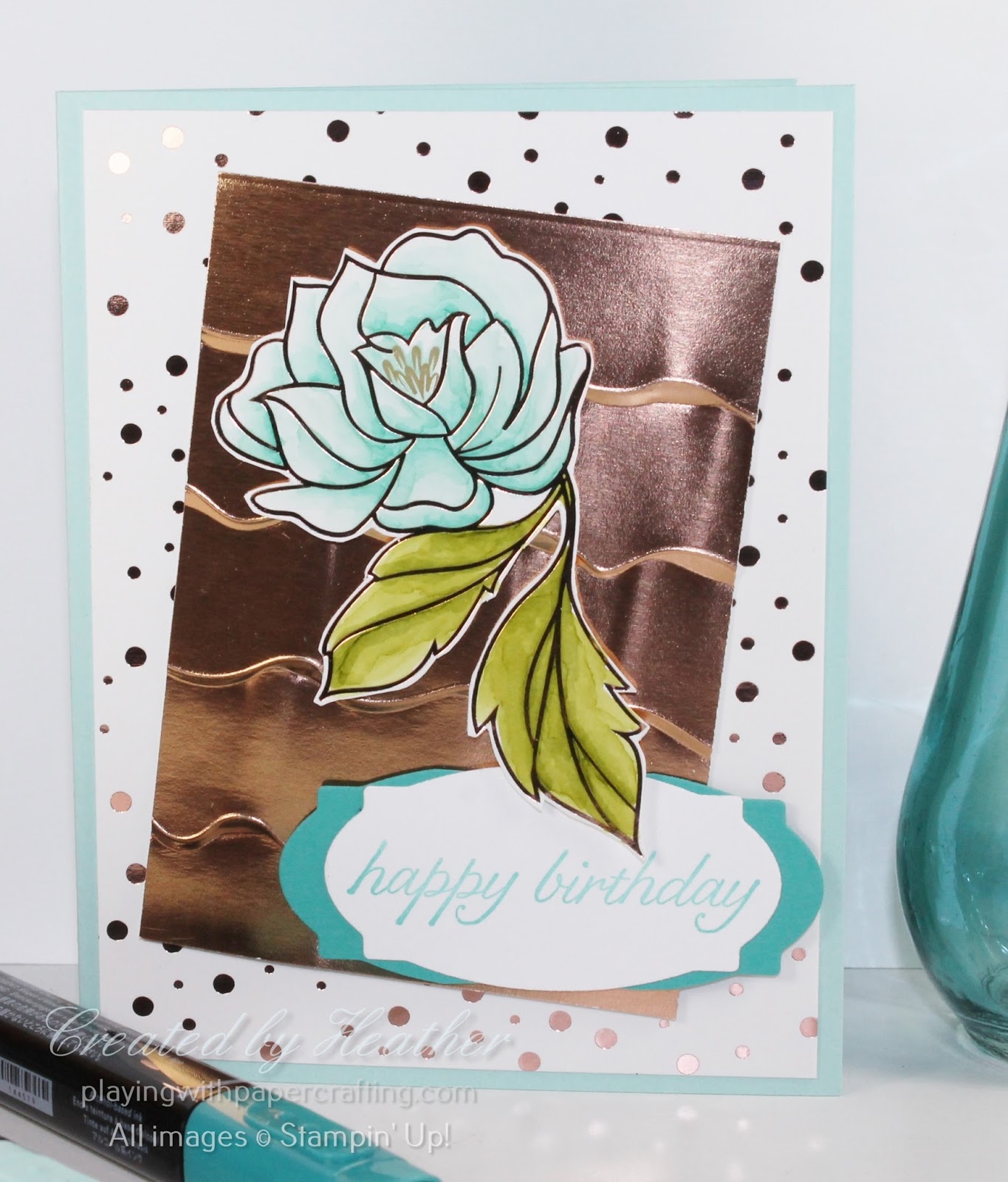 Playing with Papercrafting Springtime Foils with the Ruffle Dynamic