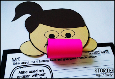 After reading A Bad Case of Tattle Tongue, students can complete this craft activity. Students can choose a flat tongue or add a rolled-up tongue. There are writing activities to accompany the craft, too!