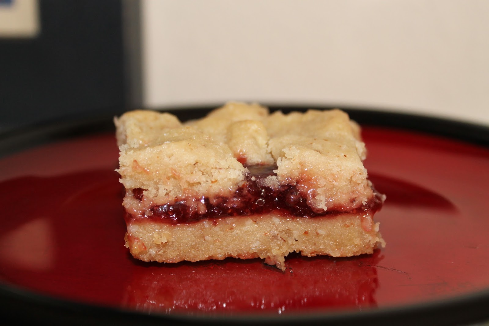 Strawberry Jam Shortbread Bars