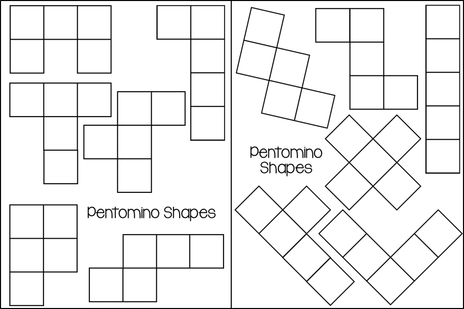 Bright image with pentominoes printable Punchy image with regard to pentominoes printable