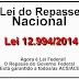 Lei Federal 12.994/2014 - Que garante o "Piso Nacional" (Repasse do Governo Federal