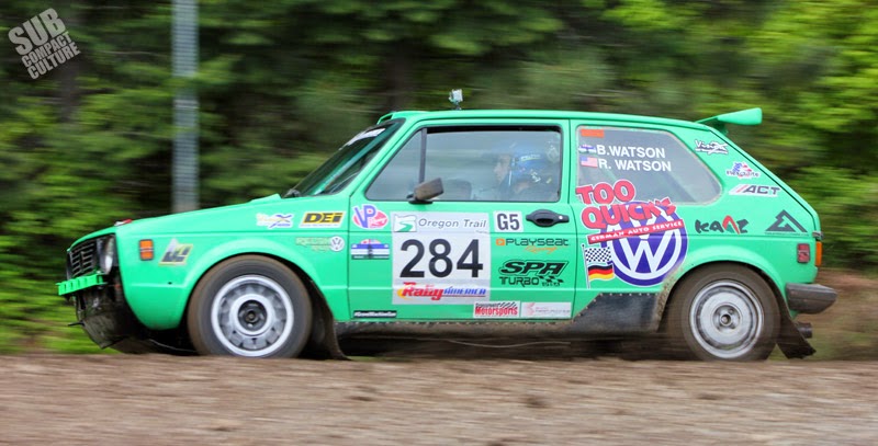 Fast VW Rabbit rally car
