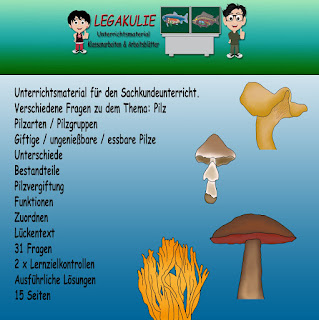 Pilz Sachkunde Schulprobe
