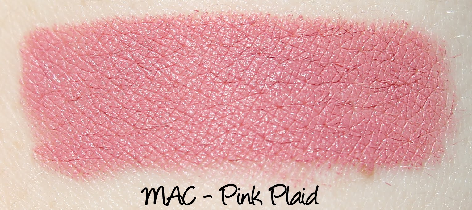 MAC Pink Plaid Lipstick Swatches & Review